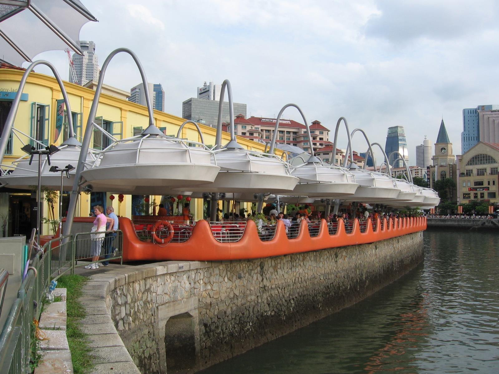 Met A Space Pod @ Boat Quay Singapore Buitenkant foto